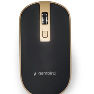 Hiir USB OPTICAL WRL BLACK/GOLD MUSW-4B-06-BG GEMBIRD