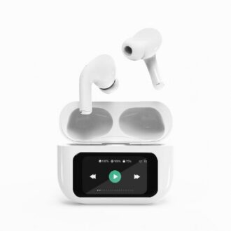 Kõrvaklapid BLUETOOTH/WHITE TWS-LCD-ANC-01-W GEMBIRD