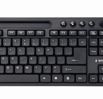 Klaviatuur MULTIMEDIA USB ENG/BLACK KB-UM-108 GEMBIRD